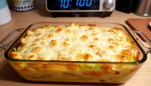 Gezonde ovenschotel met prei: caloriearm recept in 30 minuten